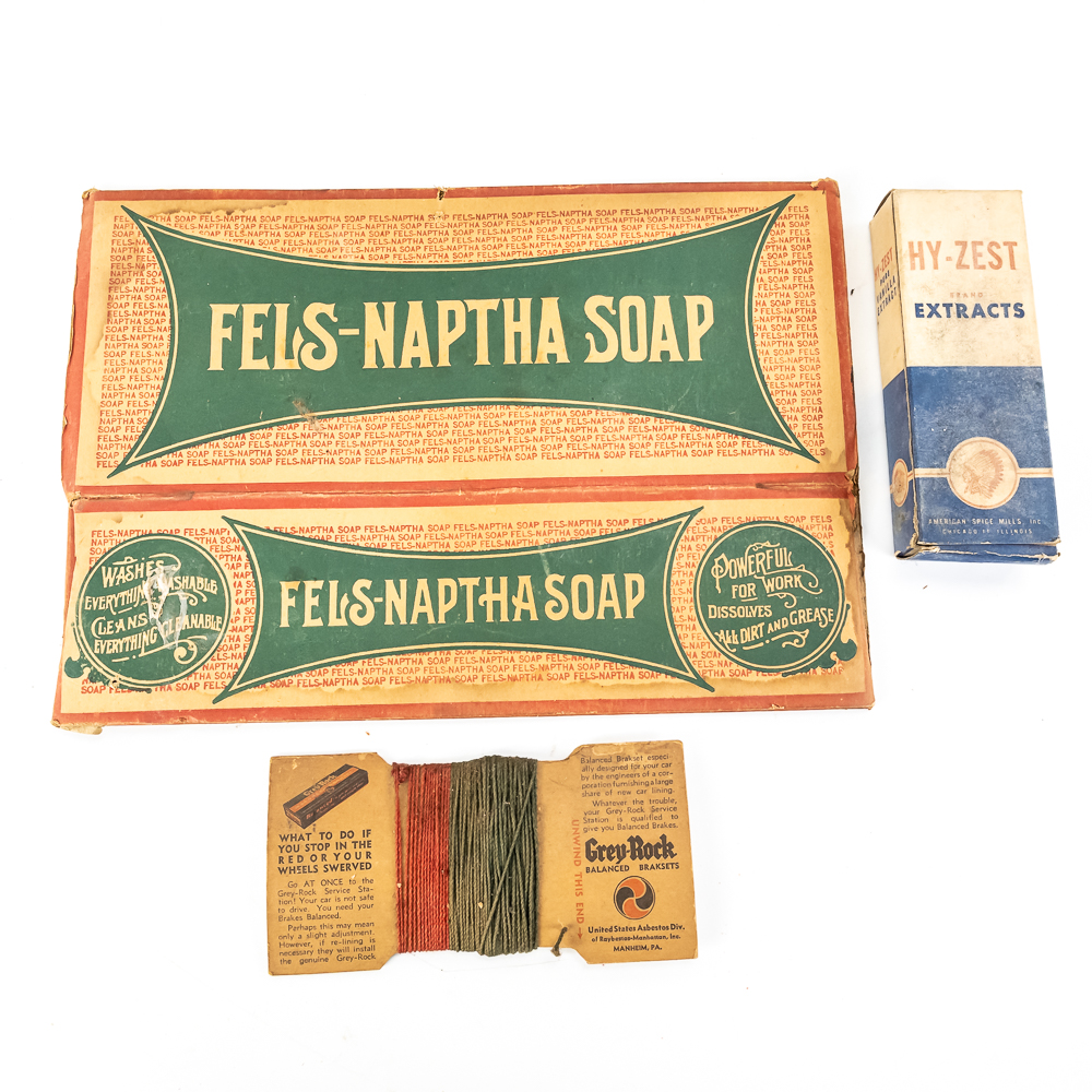 (14) Vintage Household Products Packages