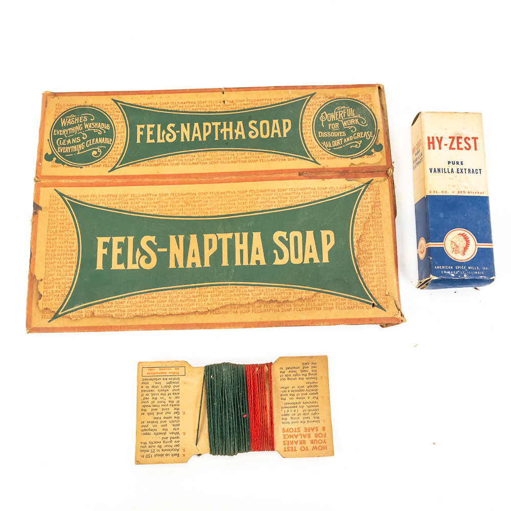 (14) Vintage Household Products Packages
