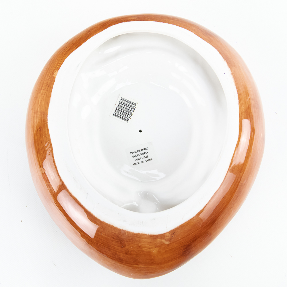 Decorative Ceramic Sombrero Chips & Dip Bowl