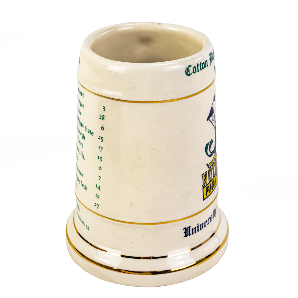 (2) Notre Dame Fighting Irish Beer Mug & Bank