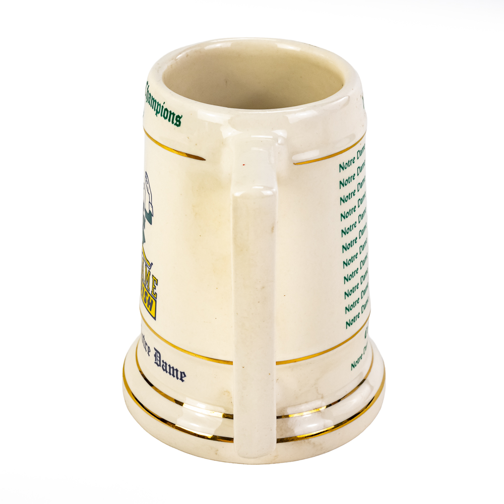 (2) Notre Dame Fighting Irish Beer Mug & Bank