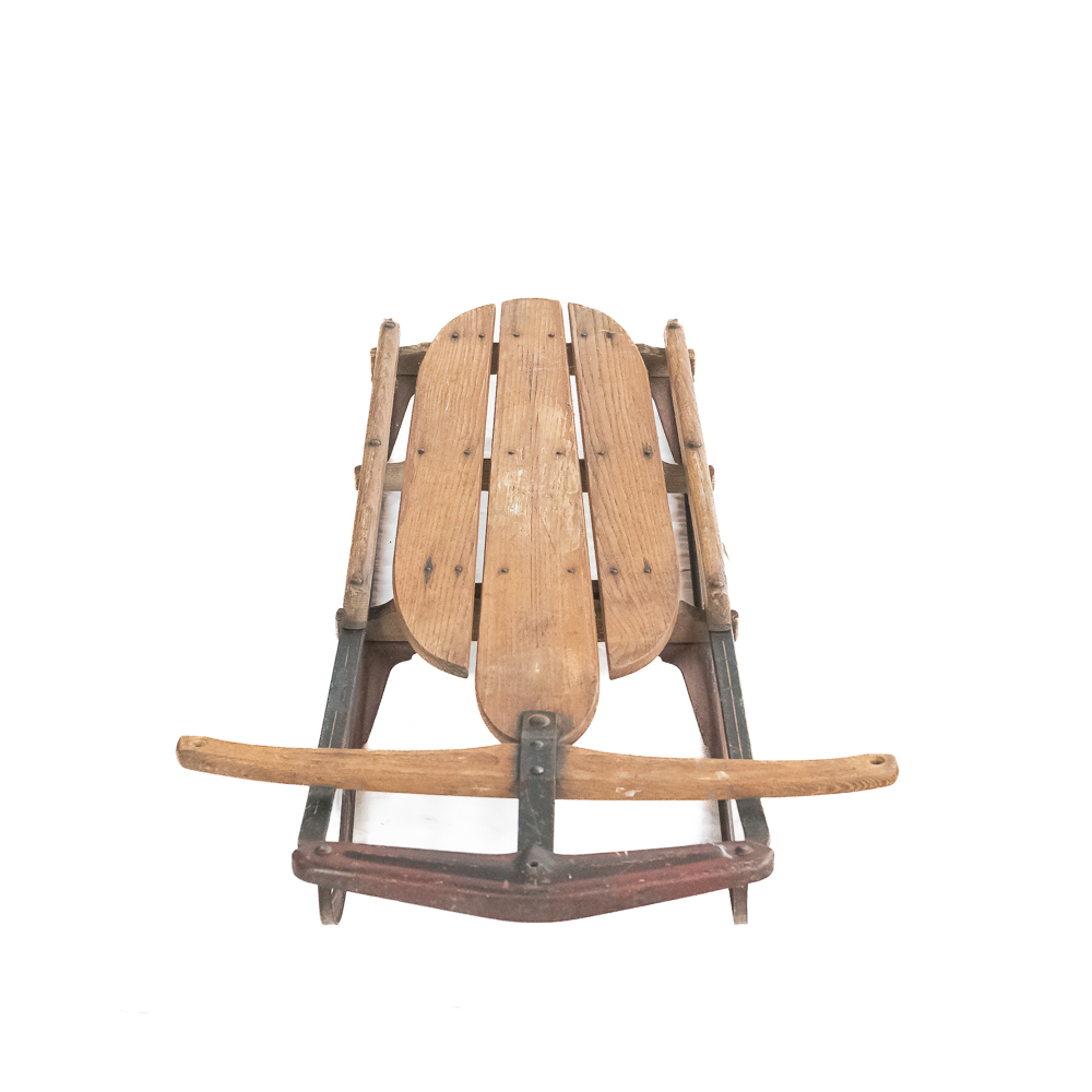 Vintage Flexible Flyer Wooden Steel Sled