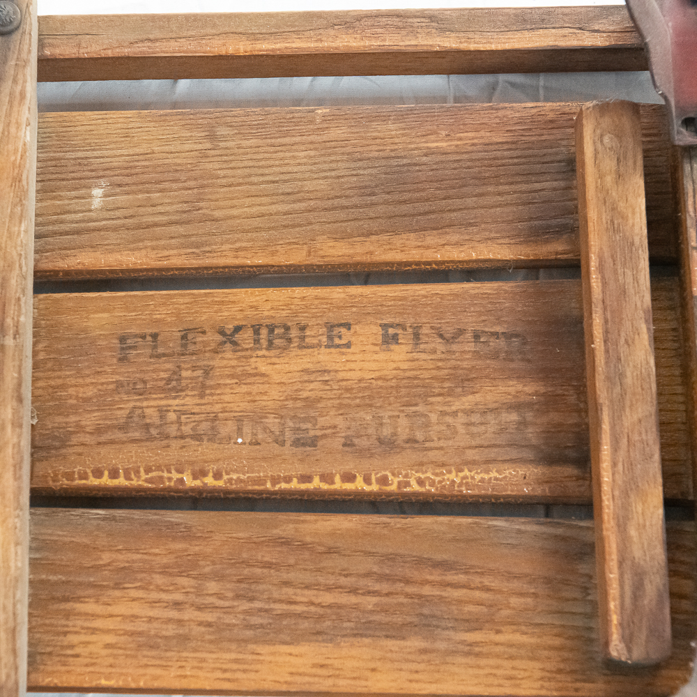 Vintage Flexible Flyer Wooden Steel Sled