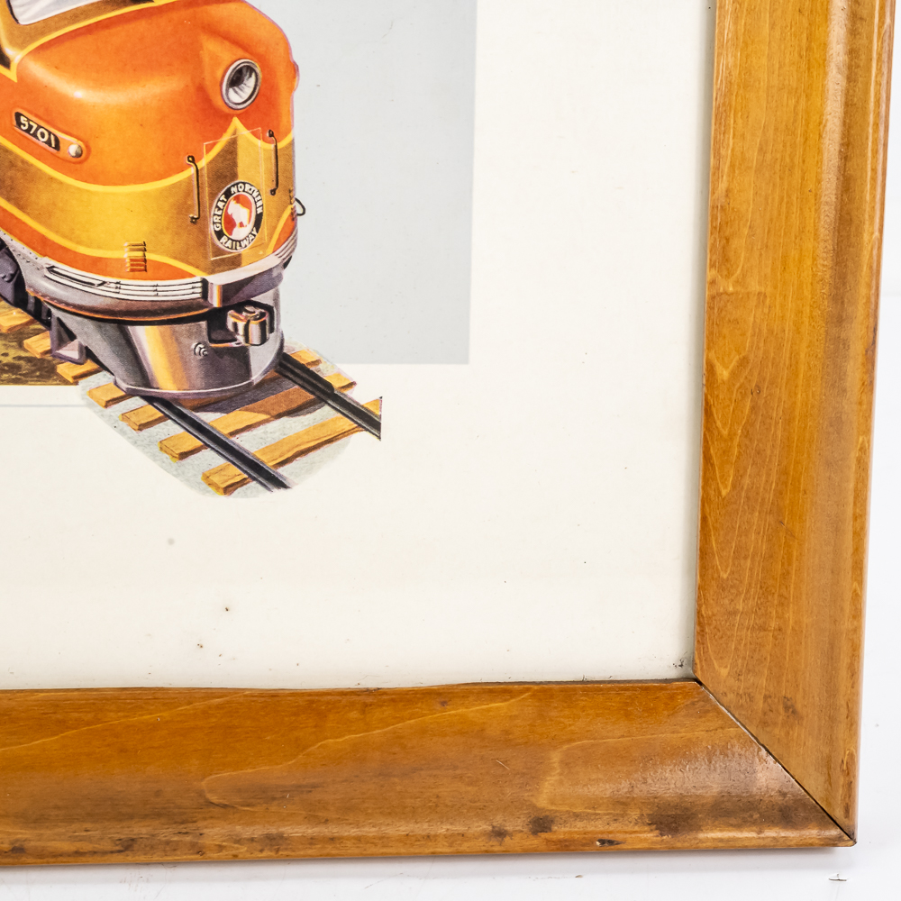 Great Northern Railway Promo Framed Lithograph