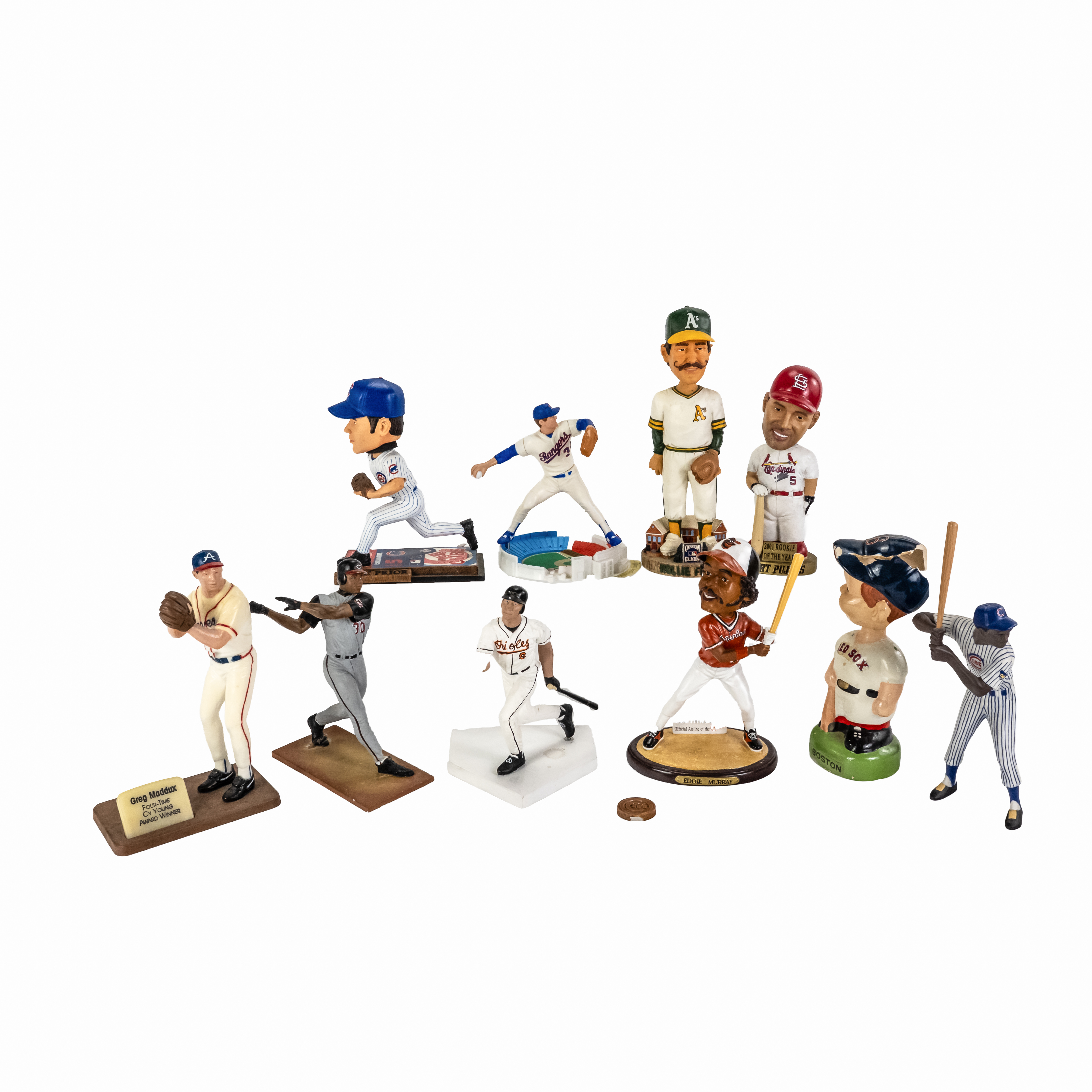 Collection of Assorted MLB Bobble Heads & Figures