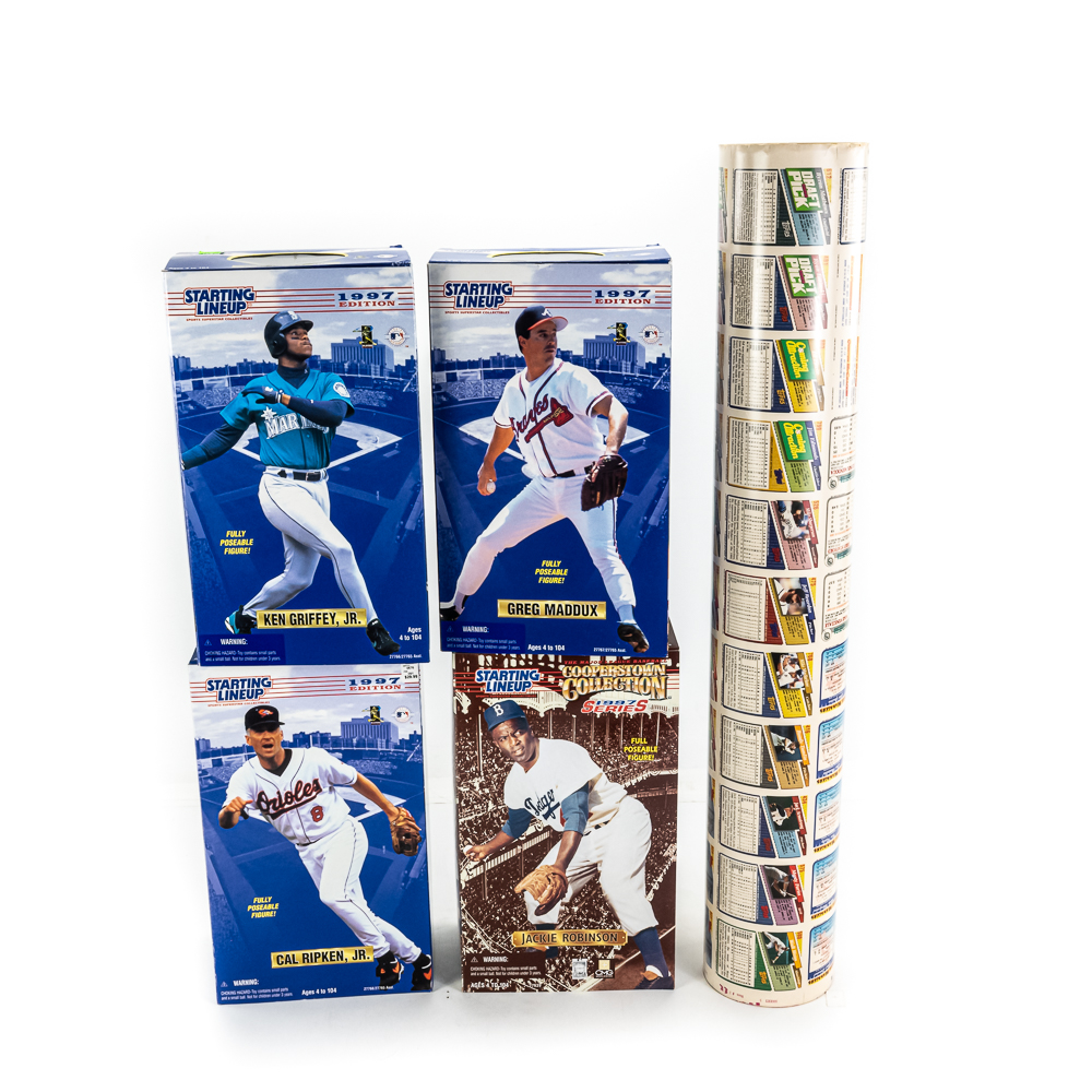 1989 90 93 Topps MLB Uncut Sheet & Starting Lineup
