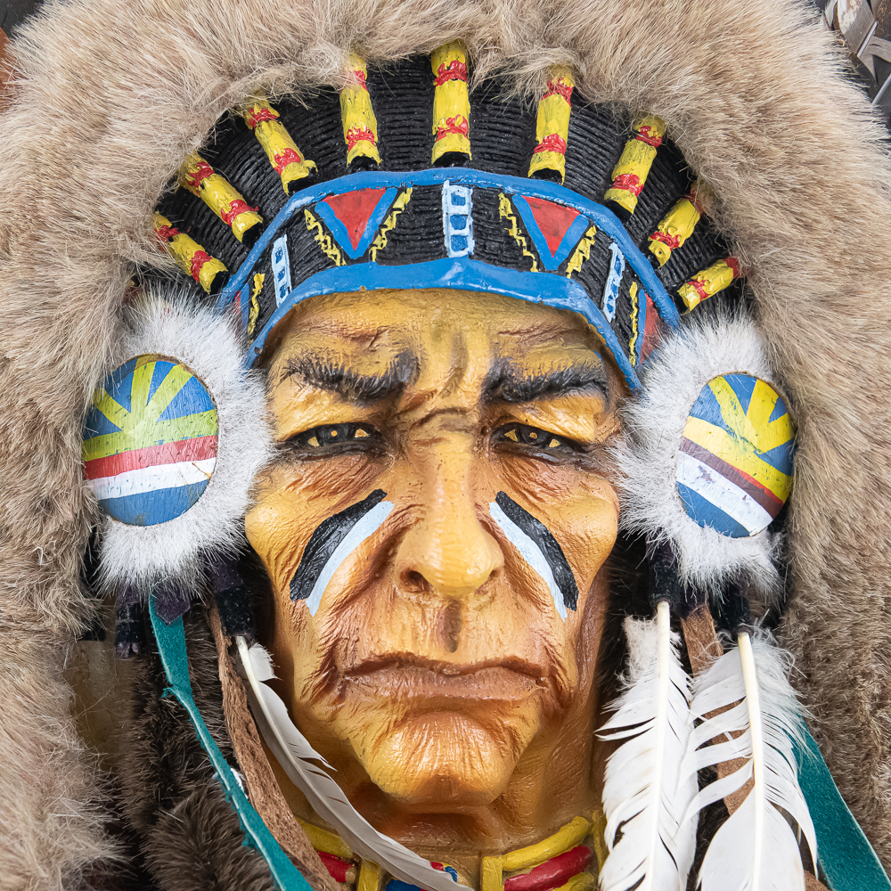 Native American Spirit Mask Wall Sculpture