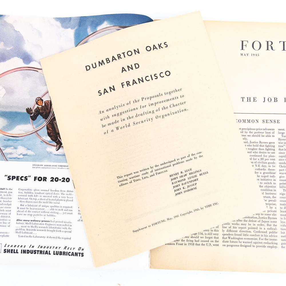 2 Fortune Magazines February 1942 and May 1945