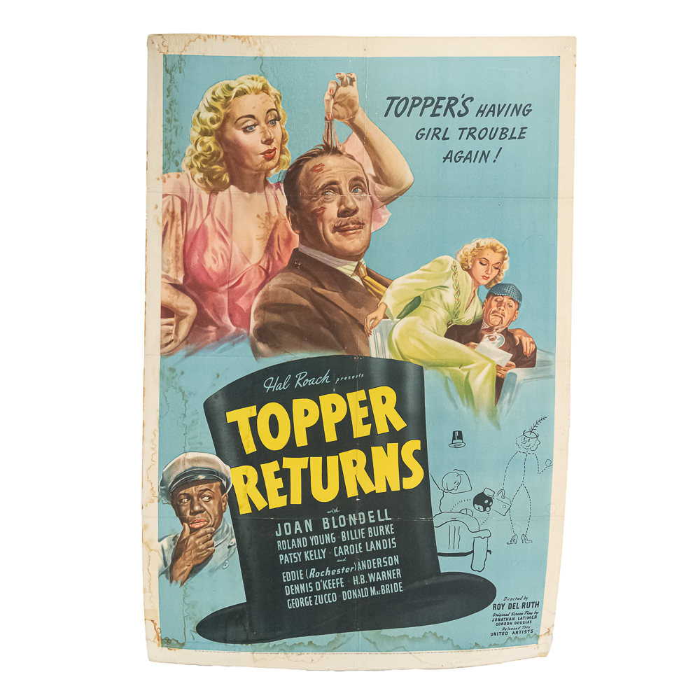 Vintage 1941 "Topper Returns" Movie Poster