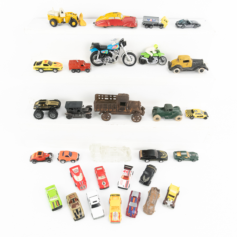 Arcade Cast Iron Toy Stake Truck US Motor Unit & +