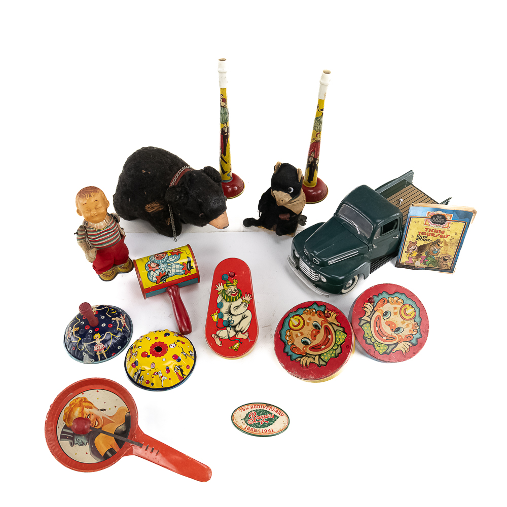 Eclectic Vintage Toy Collection Tin Litho Wind Ups