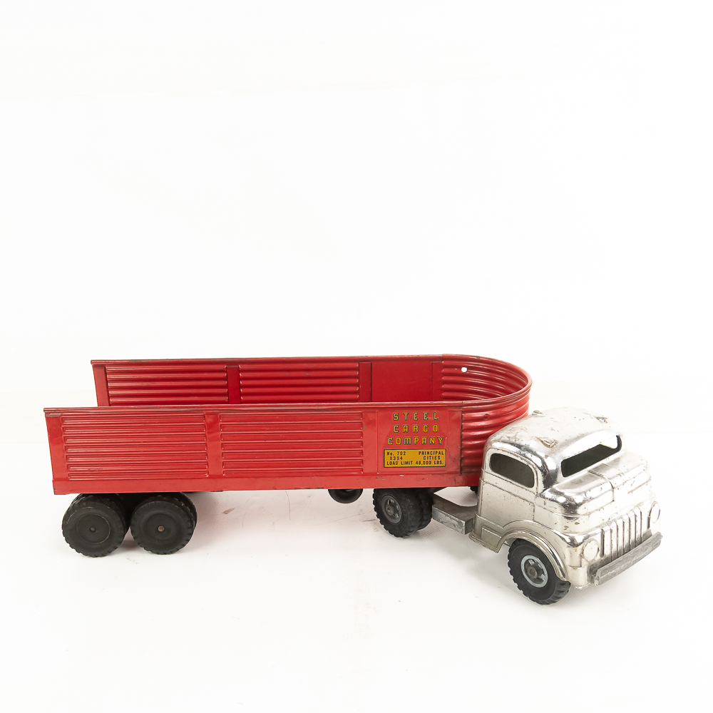 50s Structo Steel Cargo Co & Marx Powerhouse Dump