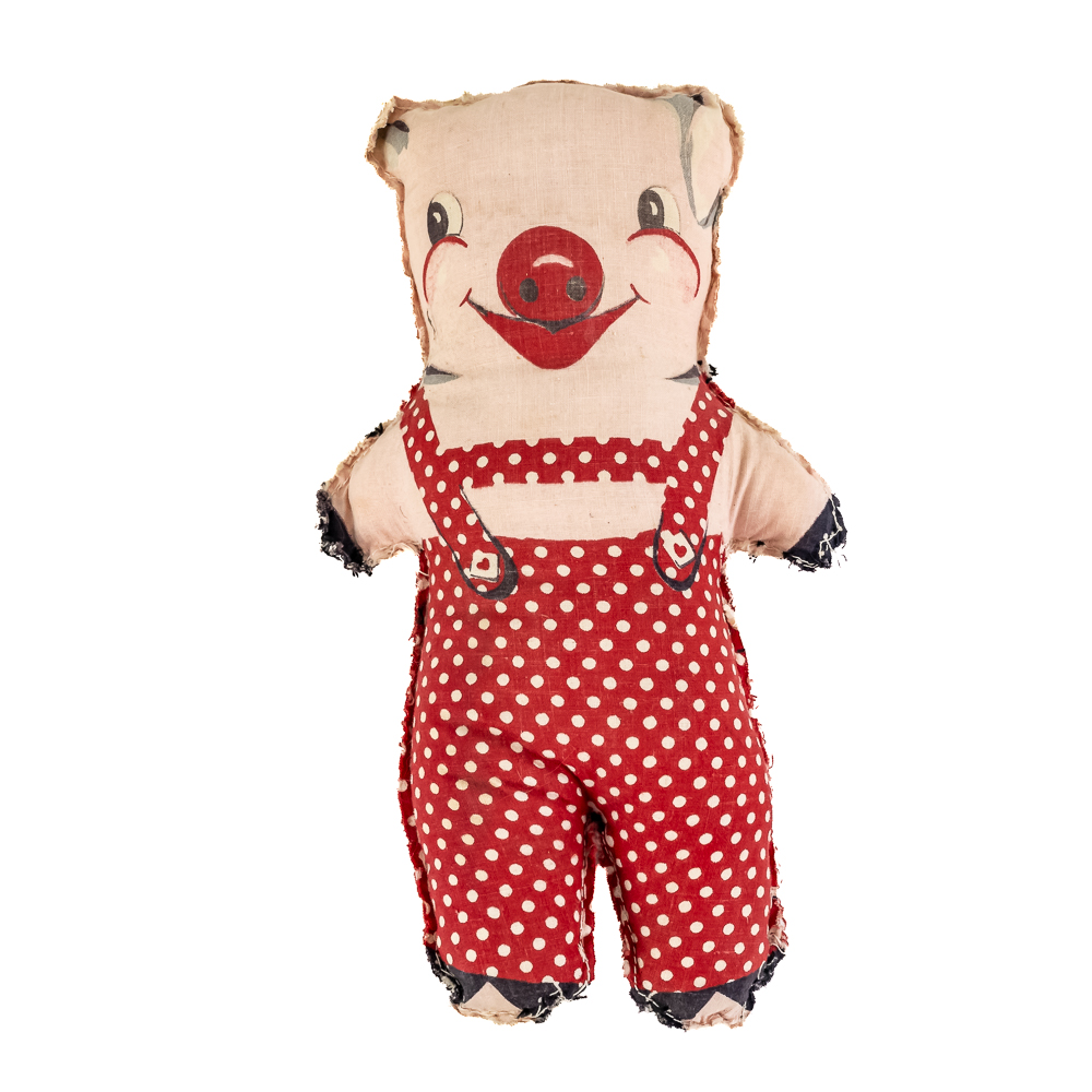 (4) Vintage Three Little Pigs & Wolf Dolls