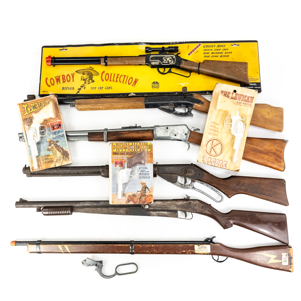 Lot Vintage Toy Rifles, Cap Guns and BB Guns
