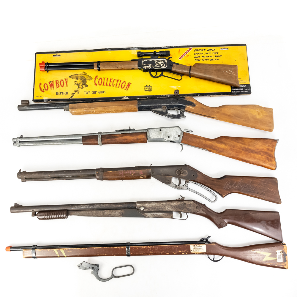 Lot Vintage Toy Rifles, Cap Guns and BB Guns