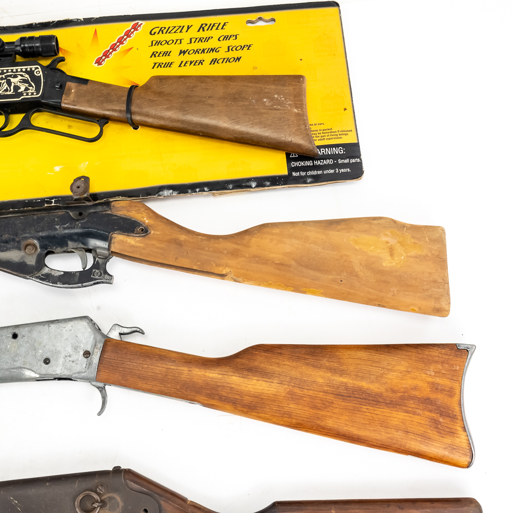 Lot Vintage Toy Rifles, Cap Guns and BB Guns