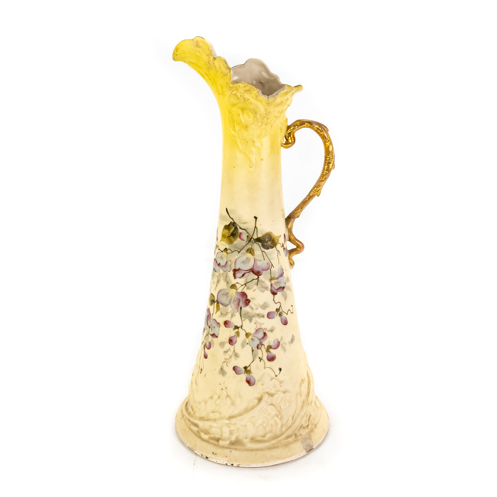 Antique G&G Teplitz Austria Porcelain Pitcher