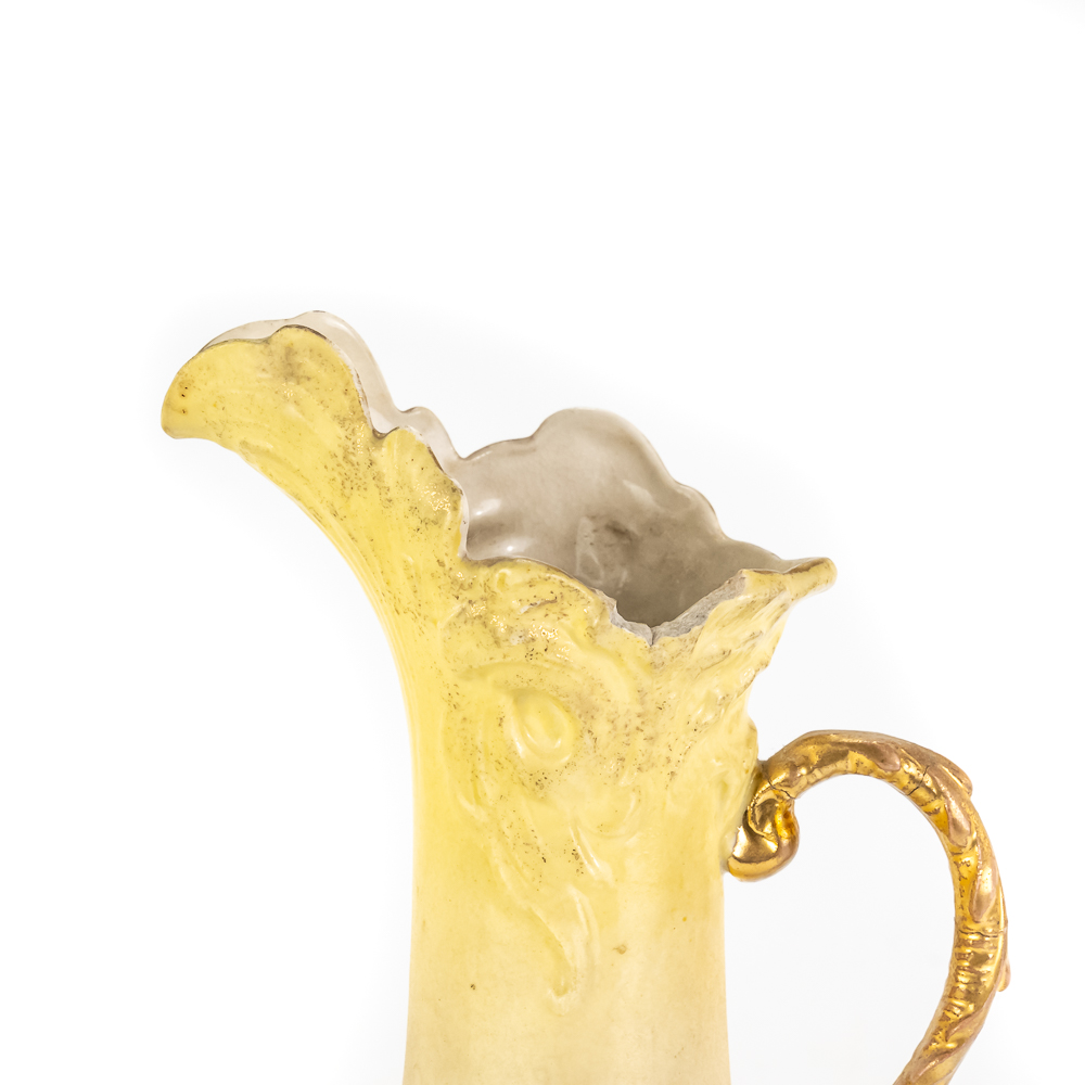 Antique G&G Teplitz Austria Porcelain Pitcher