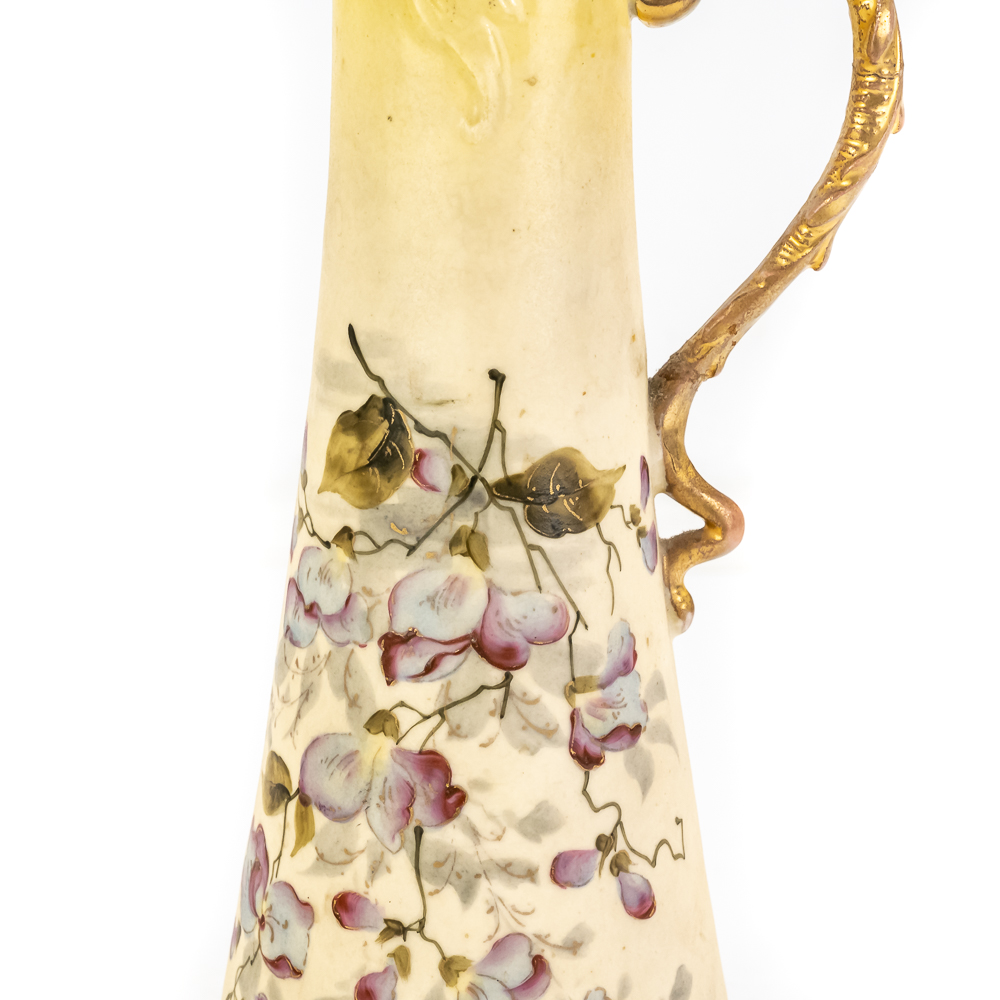 Antique G&G Teplitz Austria Porcelain Pitcher