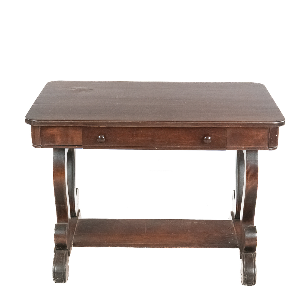 Traditional Wood Library or Writing Desk