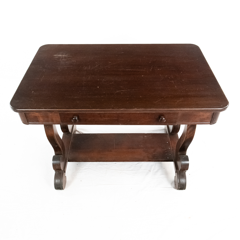 Traditional Wood Library or Writing Desk