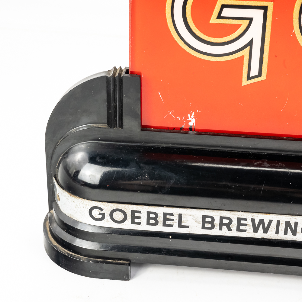 Vintage Goebel Beer "On Draught" Beer Sign