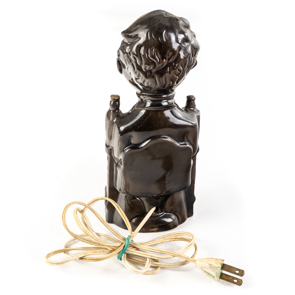 Vintage "The Bar is Open" Bartender Lamp
