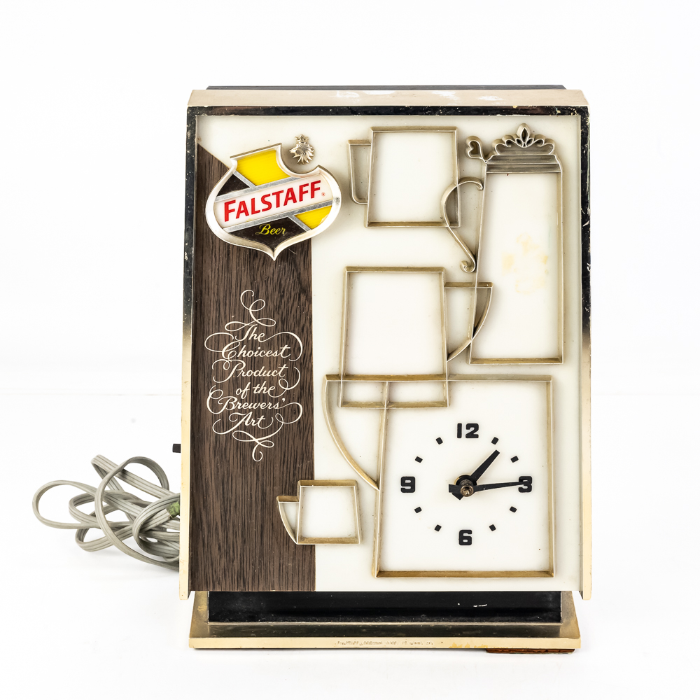 Vintage Falstaff Beer Lighted Motion Clock