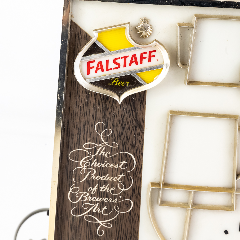 Vintage Falstaff Beer Lighted Motion Clock