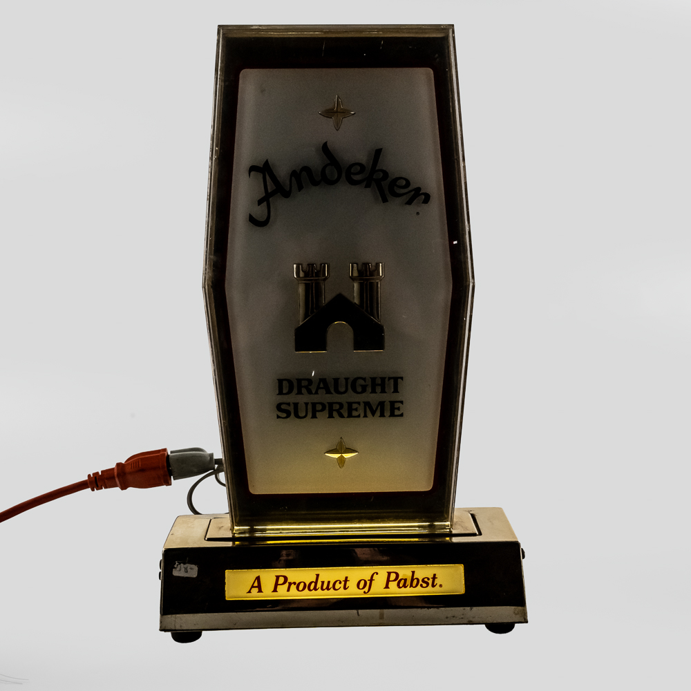 Vintage Andeker Draught Supreme Lighted Bar Sign