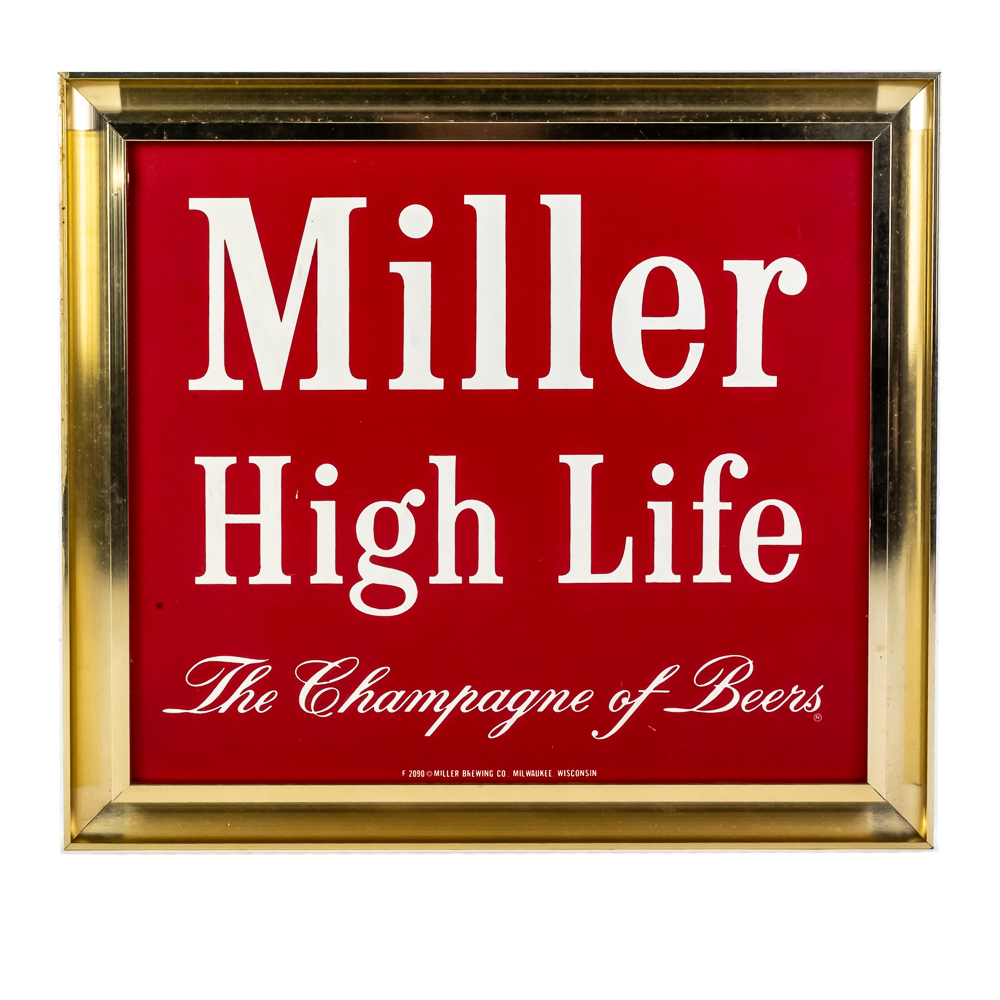 Vintage Miller High Life Bar Sign