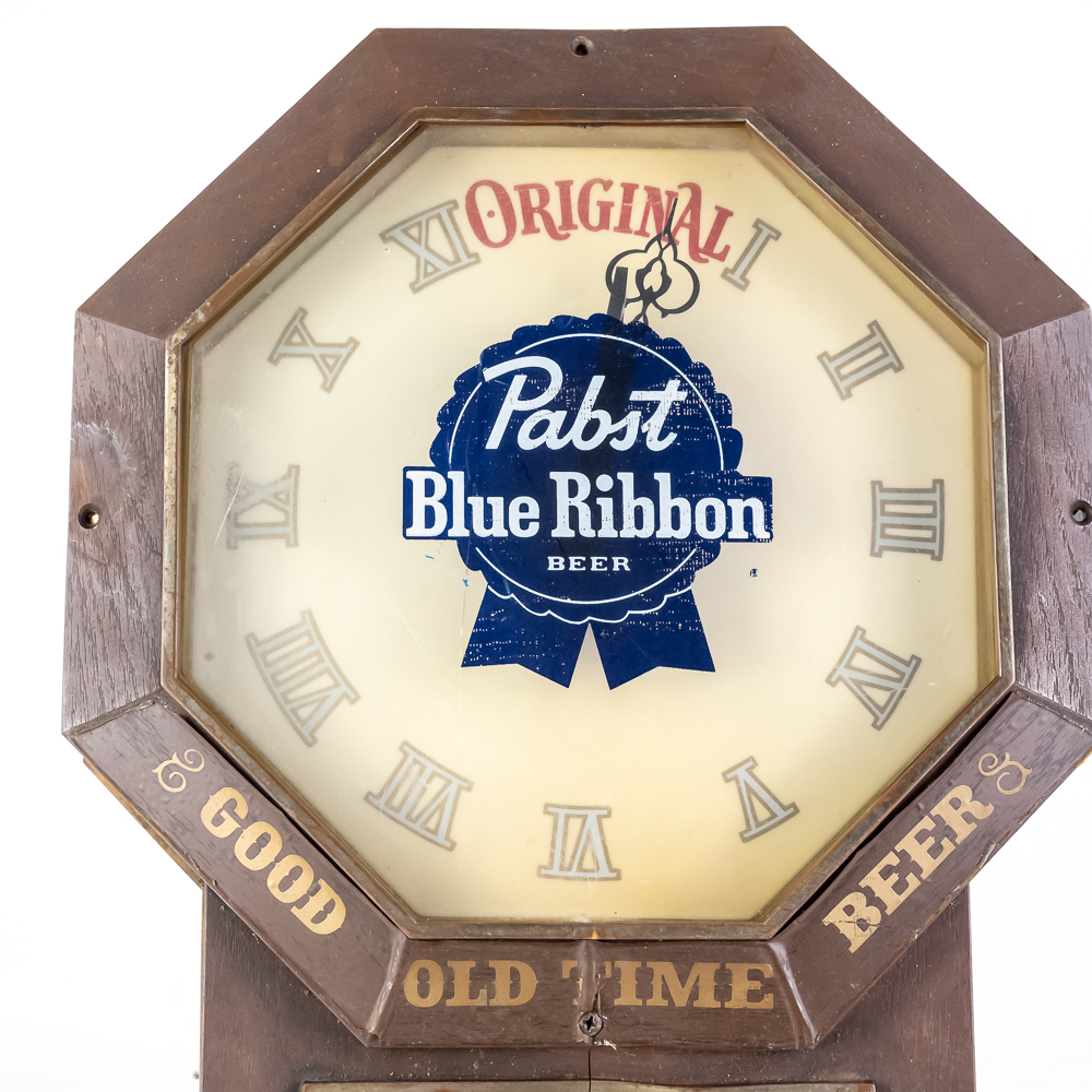 Vintage Pabst Blue Ribbon Advertising Clock