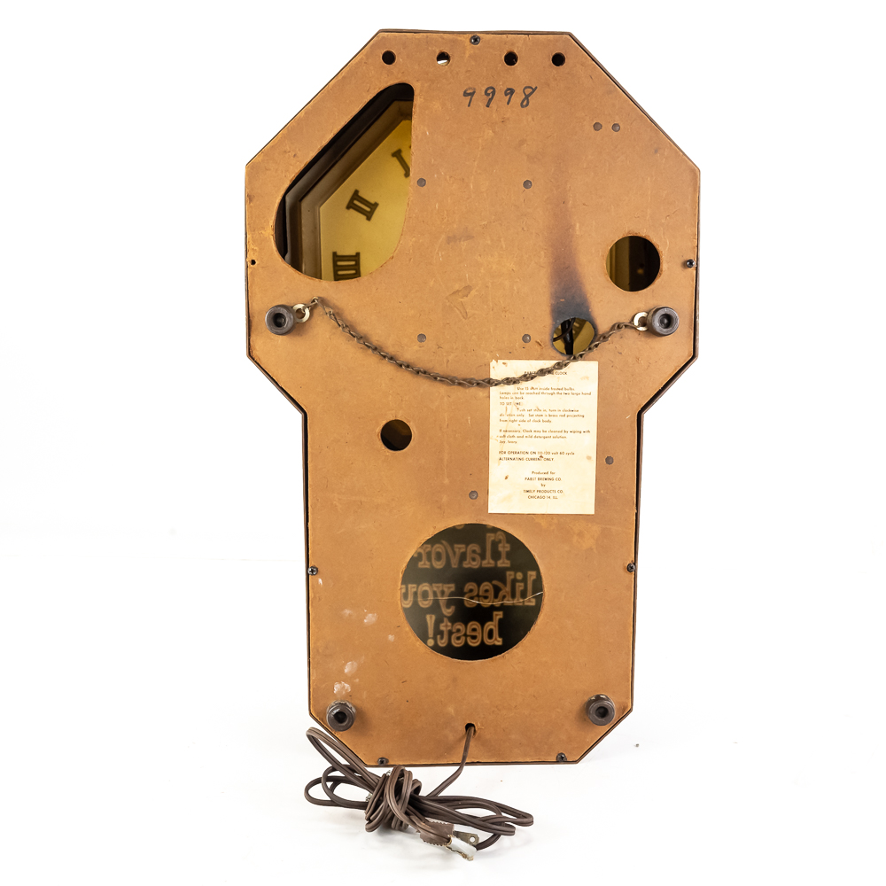 Vintage Pabst Blue Ribbon Advertising Clock