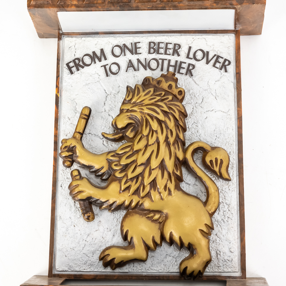 Vintage Stroh's Beer Wall Sconce