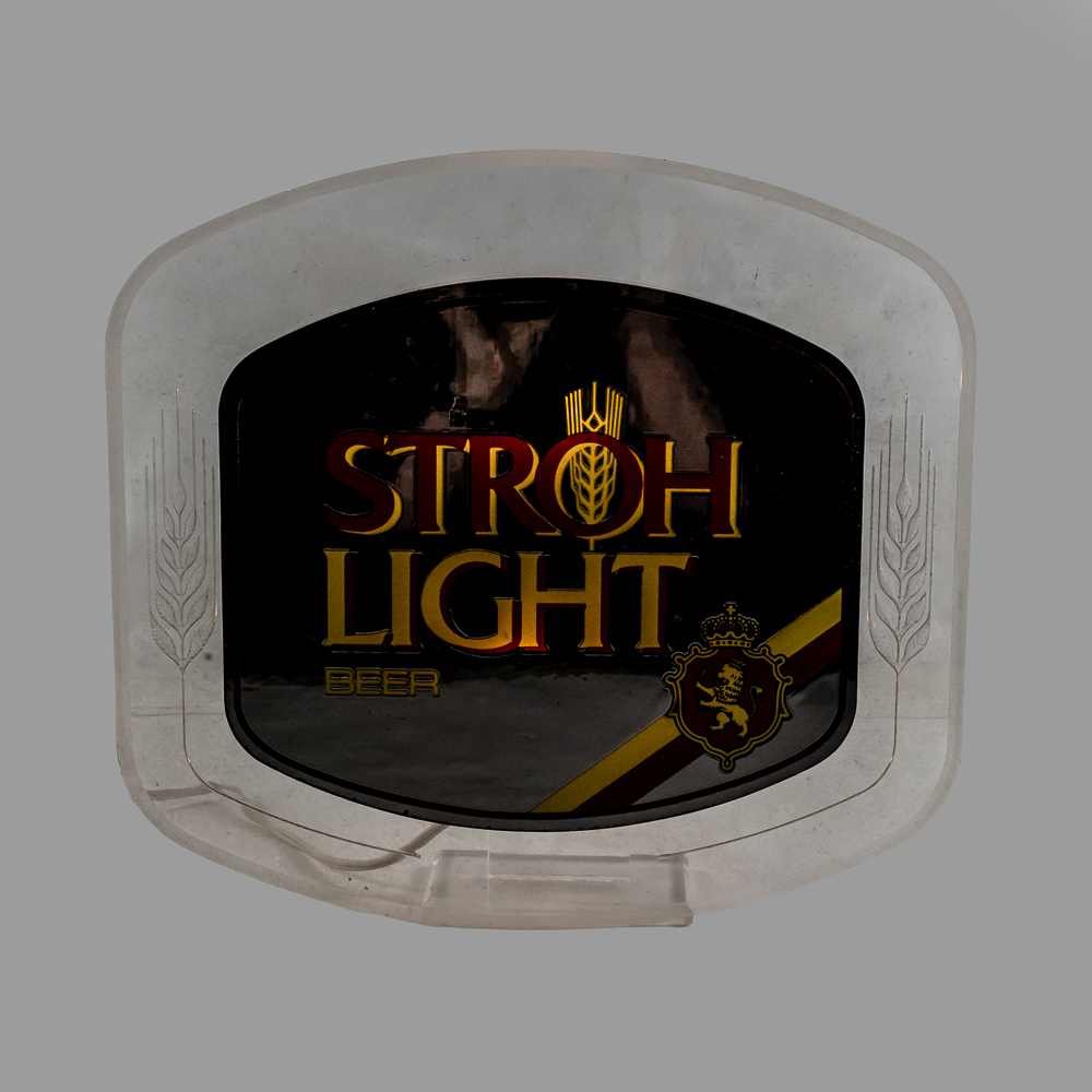Vintage Stroh Light Beer Lighted Sign
