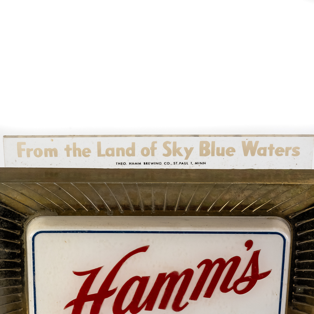 Vintage Hamm's Beer Lighted Counter Display Sign