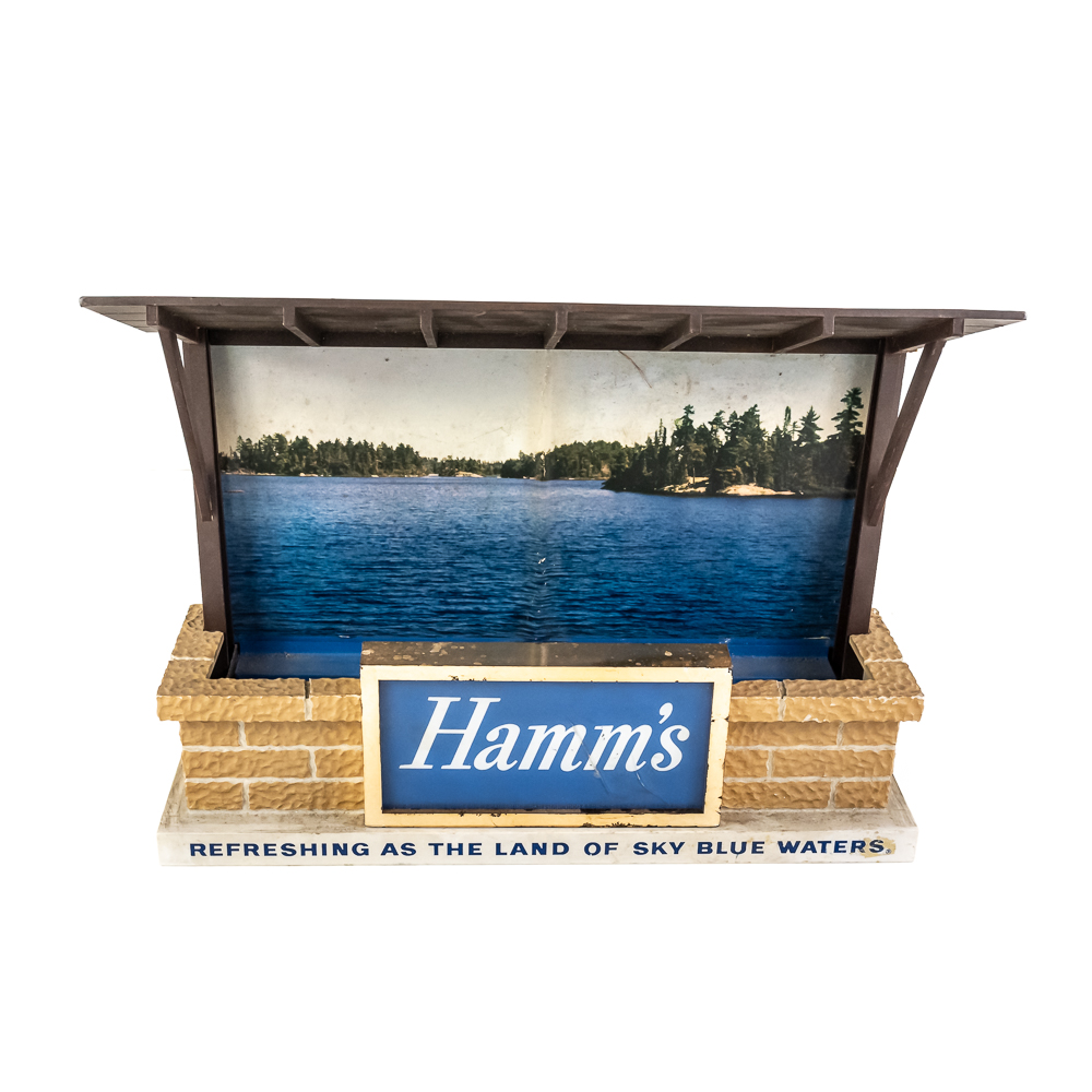 Vintage Hamm's Beer Anniversary Rippler Sign