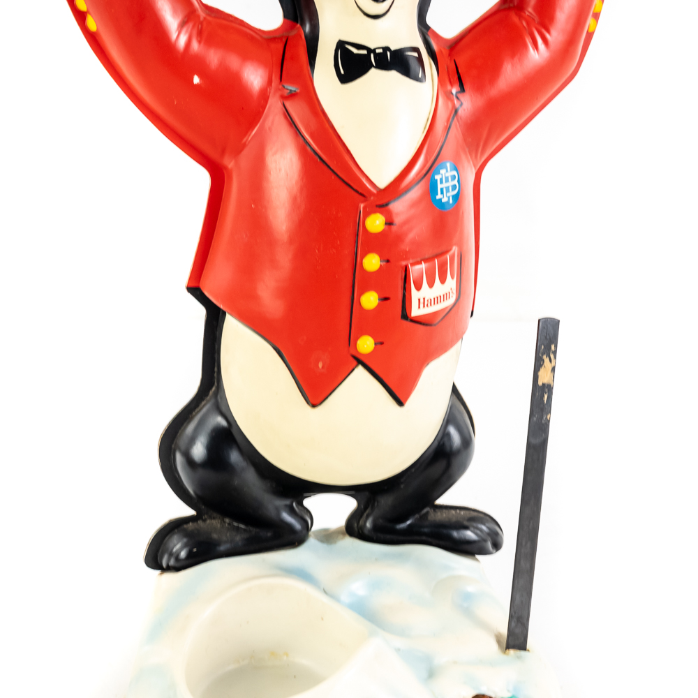 Vintage Hamm's Beer Juggling Bear Display Sign