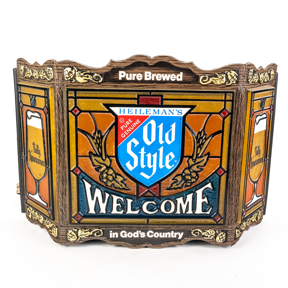 Vintage Heileman's Old Style Beer Lighted Sign