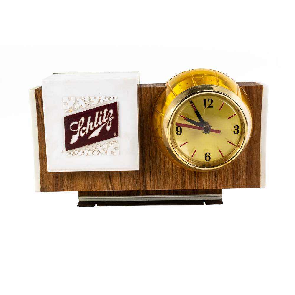 Vintage Schlitz Beer Lighted Rotating Motion Clock