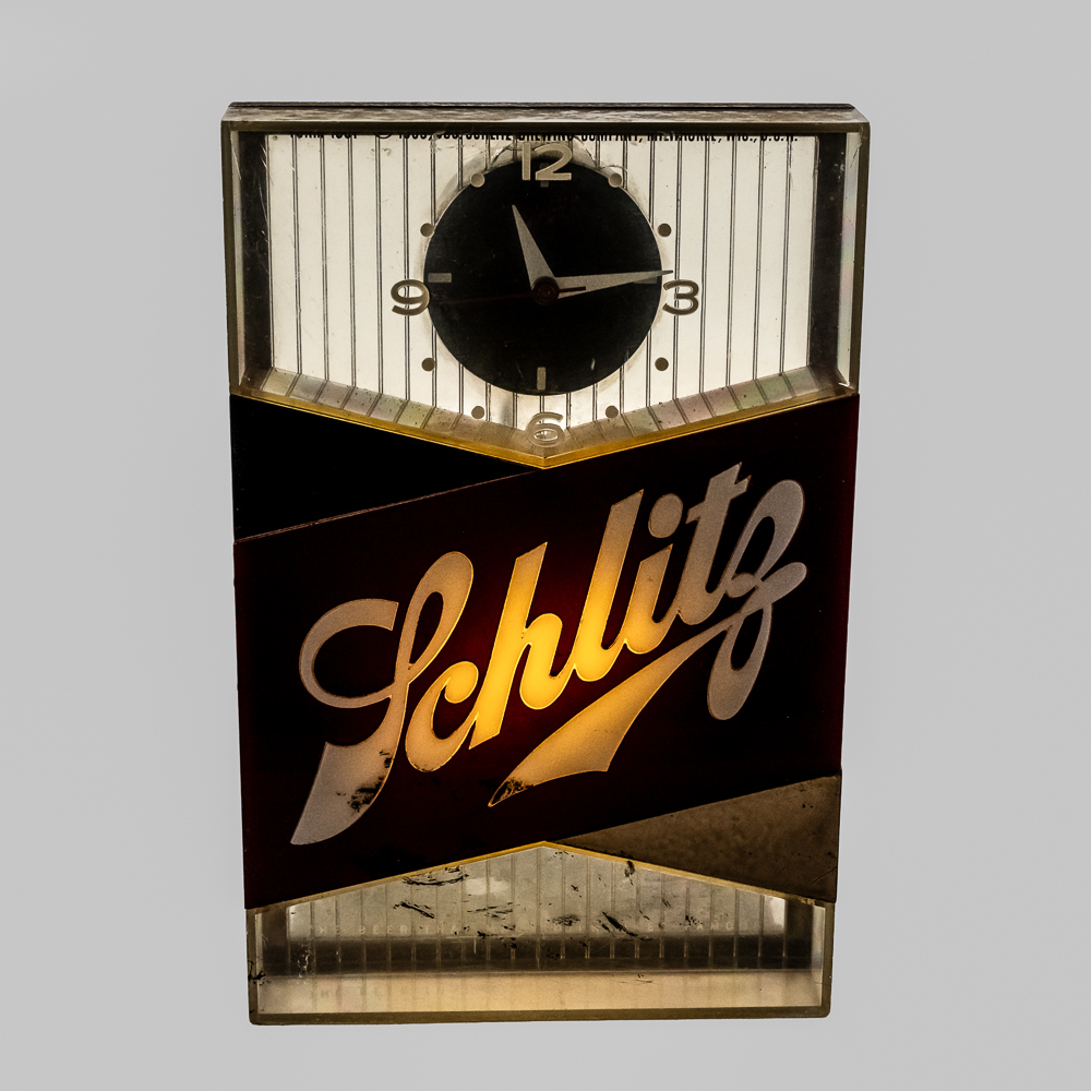 Vintage Schlitz Beer Lighted Clock Sign