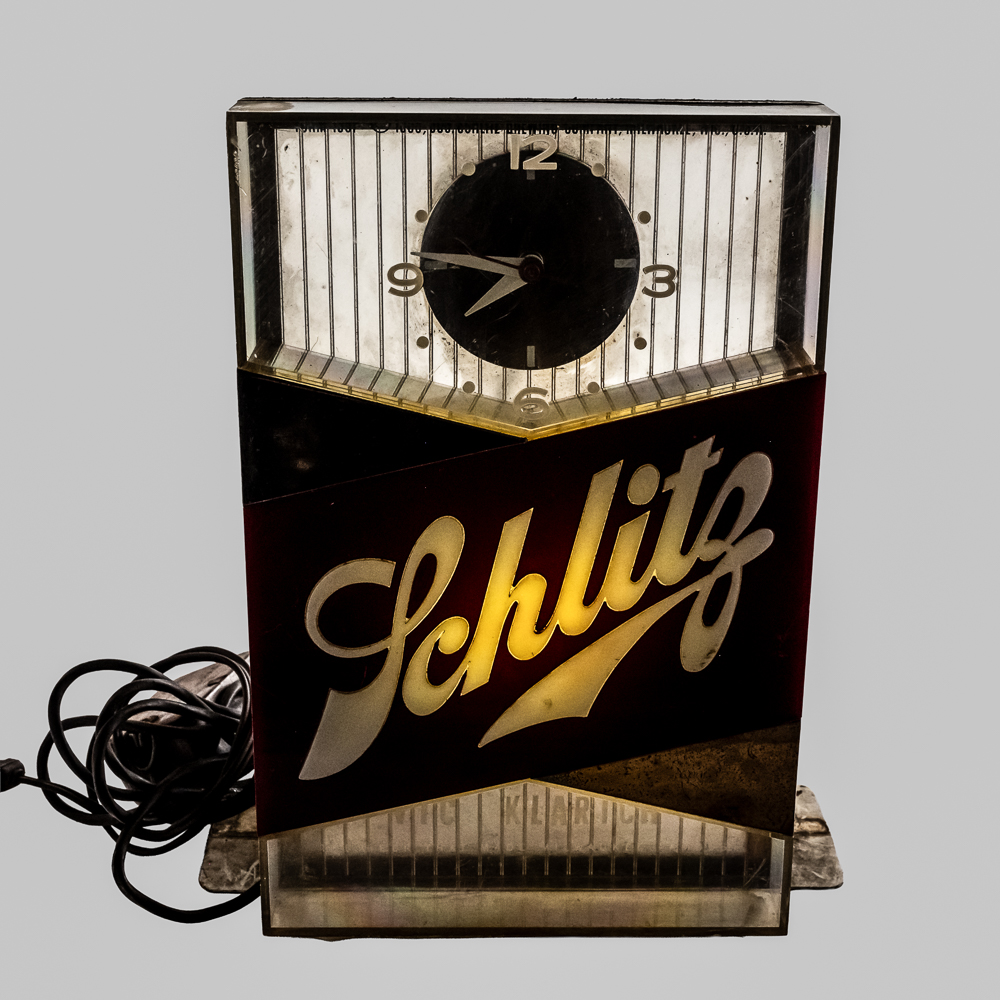 Vintage Schlitz Beer Lighted Clock Sign
