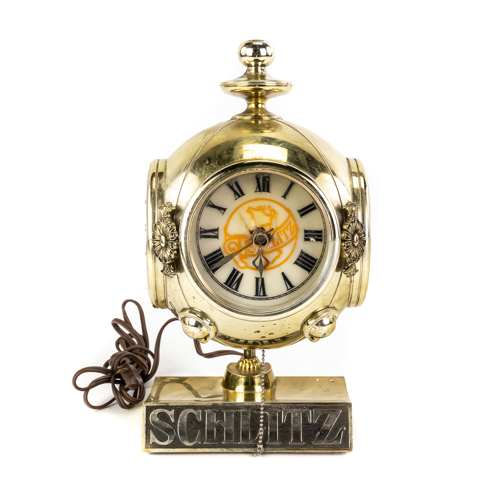Vintage Schlitz Beer Carriage Topper Lighted Clock