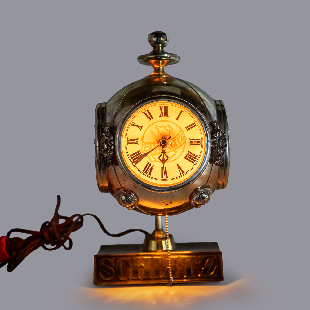 Vintage Schlitz Beer Carriage Topper Lighted Clock