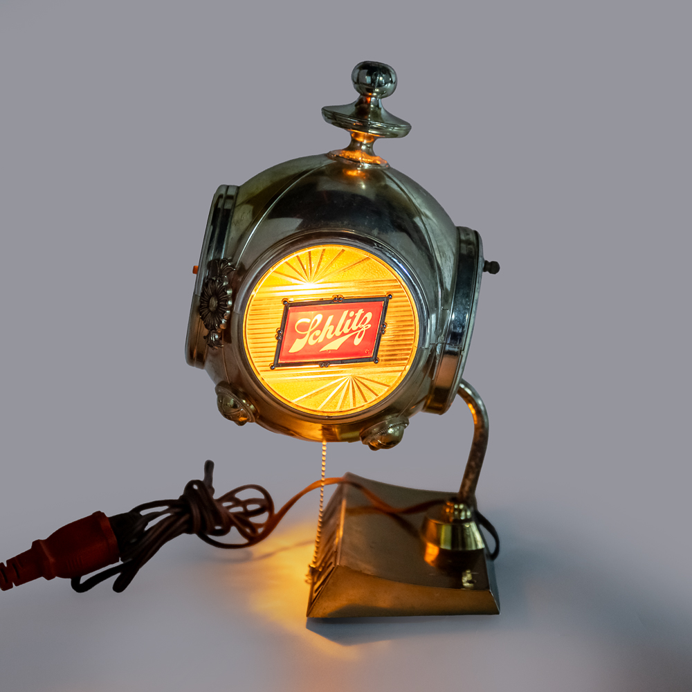 Vintage Schlitz Beer Carriage Topper Lighted Clock