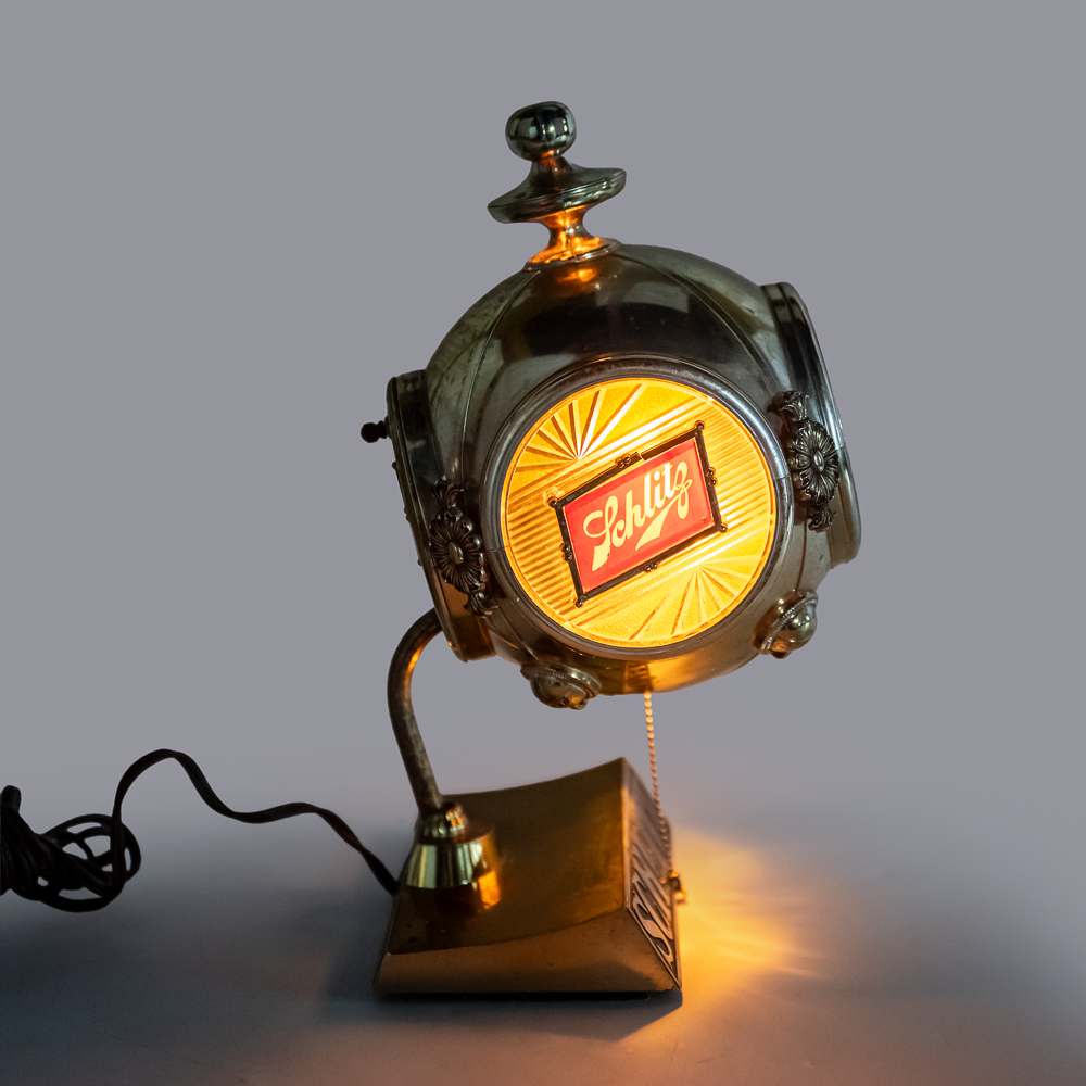 Vintage Schlitz Beer Carriage Topper Lighted Clock