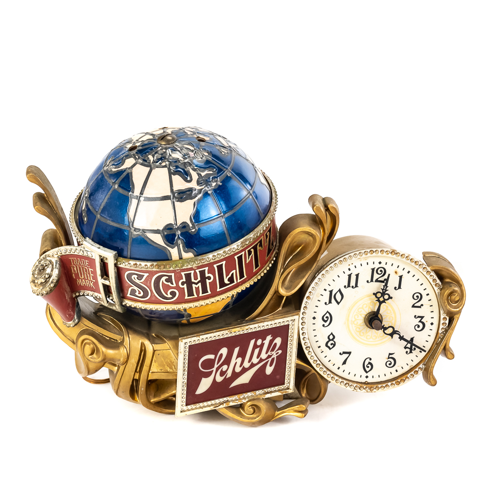 Vintage Schlitz Beer Lighted Motion Clock Sign