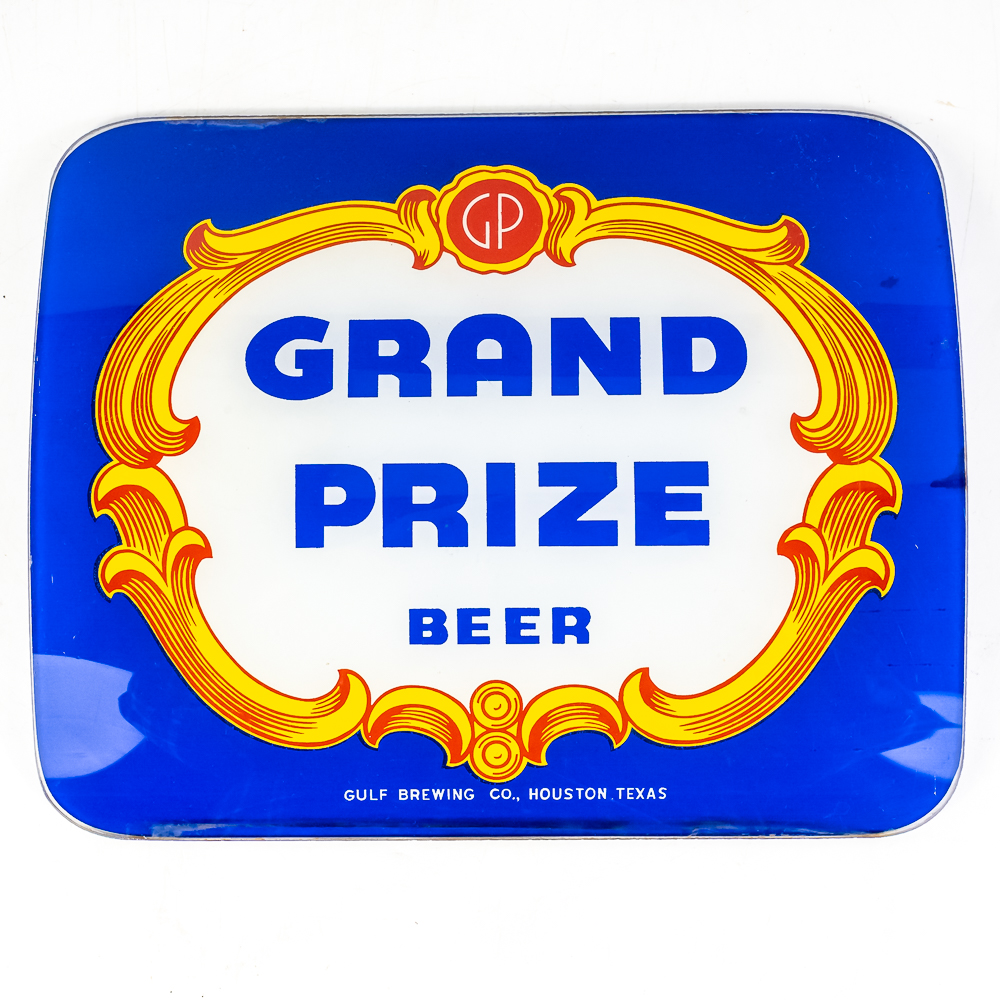 (2) Vintage Grand Prize Beer Glass Faces