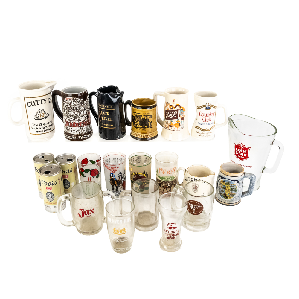 Large Collection of Assorted Bar and Glassware