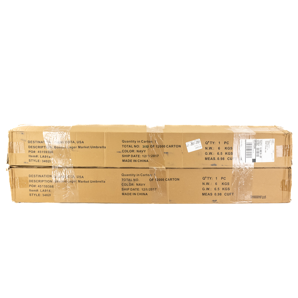 (2) Factory-Sealed Boston Harbor Market Umbrellas
